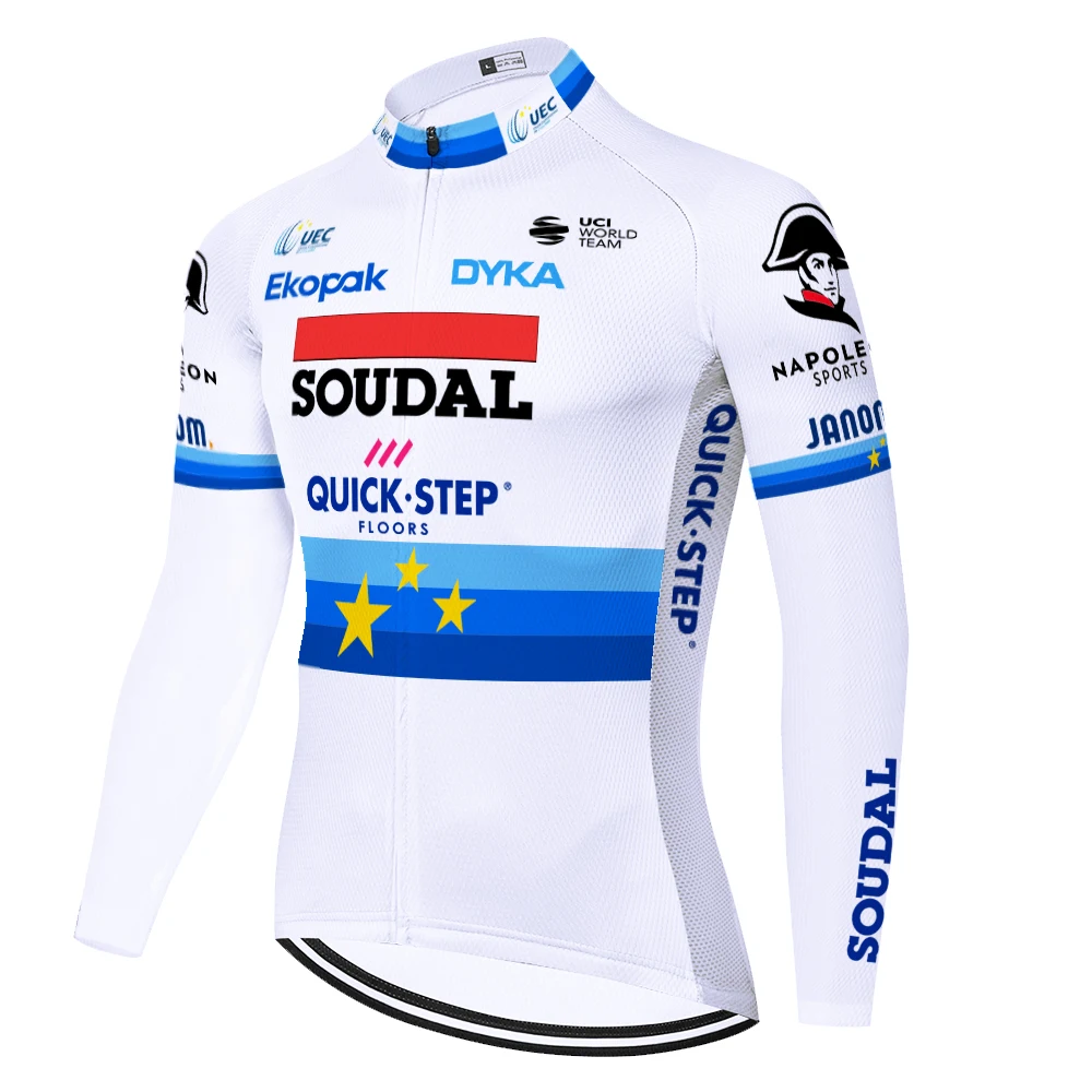 QUICK STEP Team long sleeve Cycling jersey maillot ciclismo hombre invierno hombre bicycle shirt tenue cycliste homme