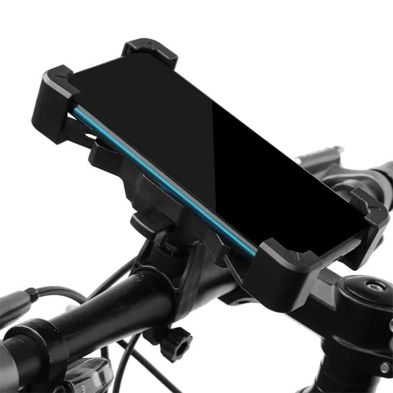Universal Bike Phone Holder 360° Rotatable Bicycle Phone Holder for 4.5-7.0 inch Mobile Phone Stand Shockproof Bracket GPS Clip