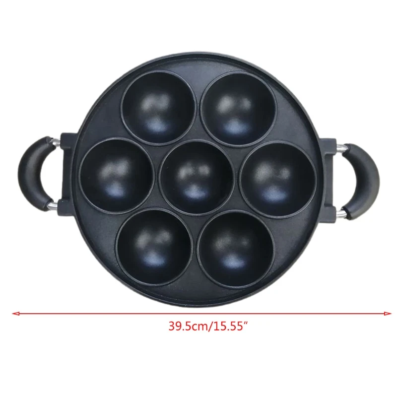 Pancake Maker Eggs Ring Molds Non-stick Cooking Tools Round 7 holes Cheese Eggs Cooker Pans Flip Molds Baking