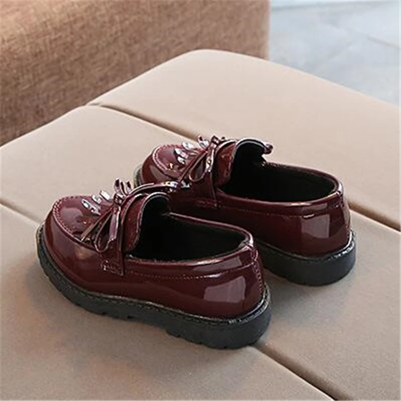 Kids Leather Shoes Spring Children Flats Fashion Tassel Boys Girls Classic Vintage Single Shoes Loafers