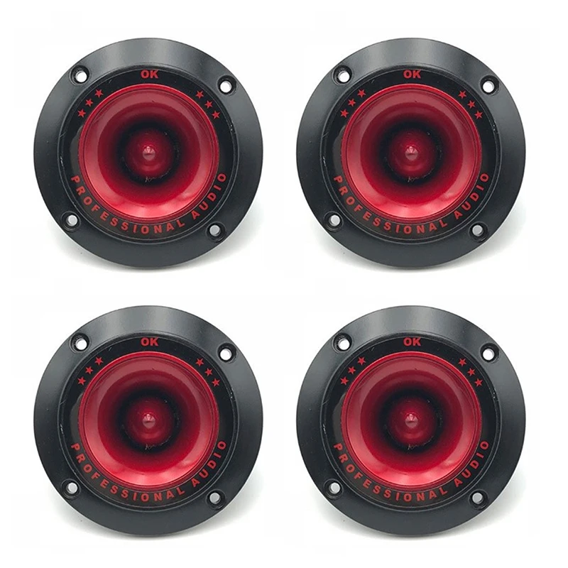 3-Inch Piezoelectric Tweeter Audio Speakers - Hi-Fi Treble Ceramic Loudspeakers, 2/4-Pack