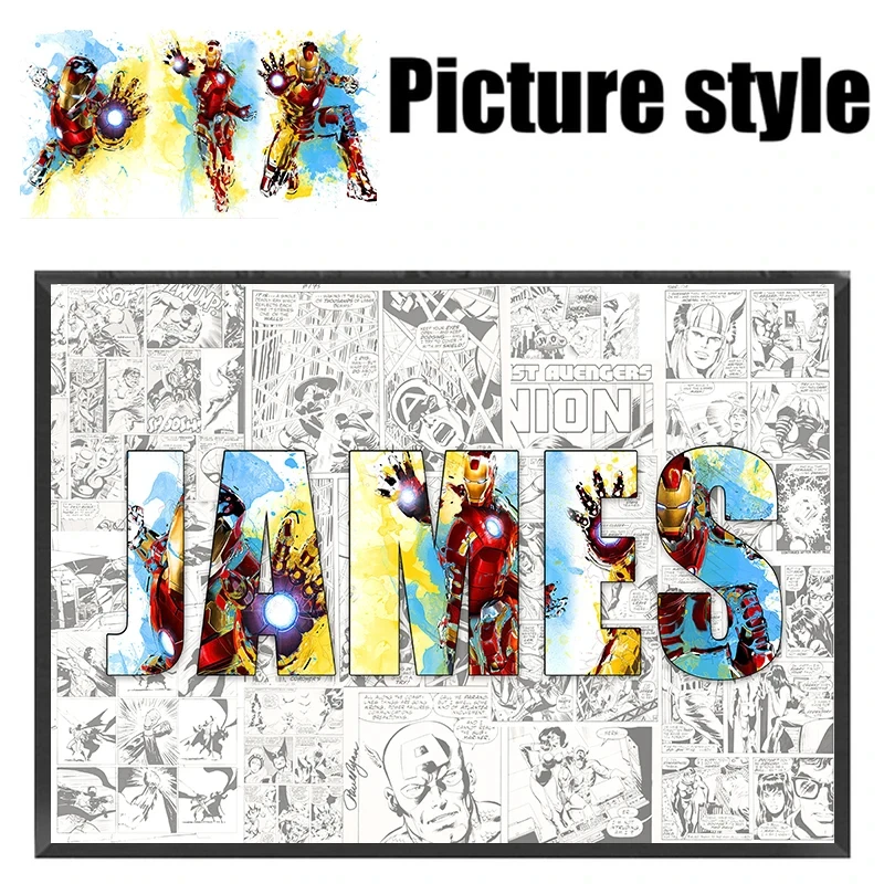 Custom Name Canvas - Iron Man 1 | Custom Name Canvas - Iron Man 19