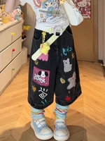 Summer Women Shoujo Jorts Abi Tide Harajuku Korean Jeans Shorts Kpop 2000s Stylish Denim Pants Grunge Y2k Japanese Streetwear - Image 4