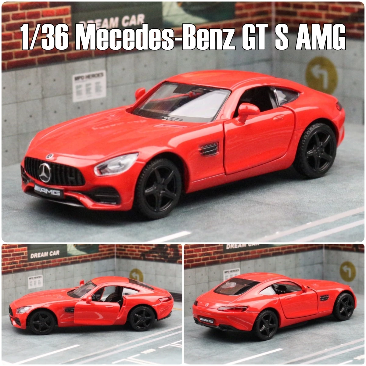 1/36 メルセデス · ベンツ GT S AMG おもちゃの車のモデル子供の