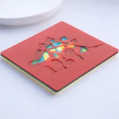 12Pcs 플라스틱 동물 스텐실 드로잉 템플릿 그림 활동을 위한 재사용 가능한 교육 공예 스텐실