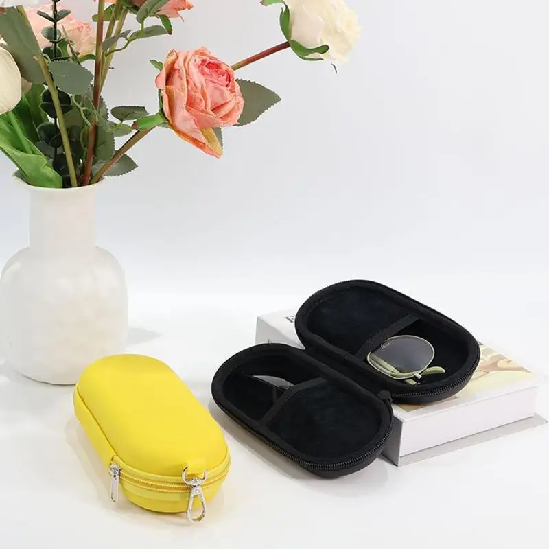 Durable Hard Shell Dual Glasses Case - Portable Eyewear Storage for Sunglasses & Eyeglasses