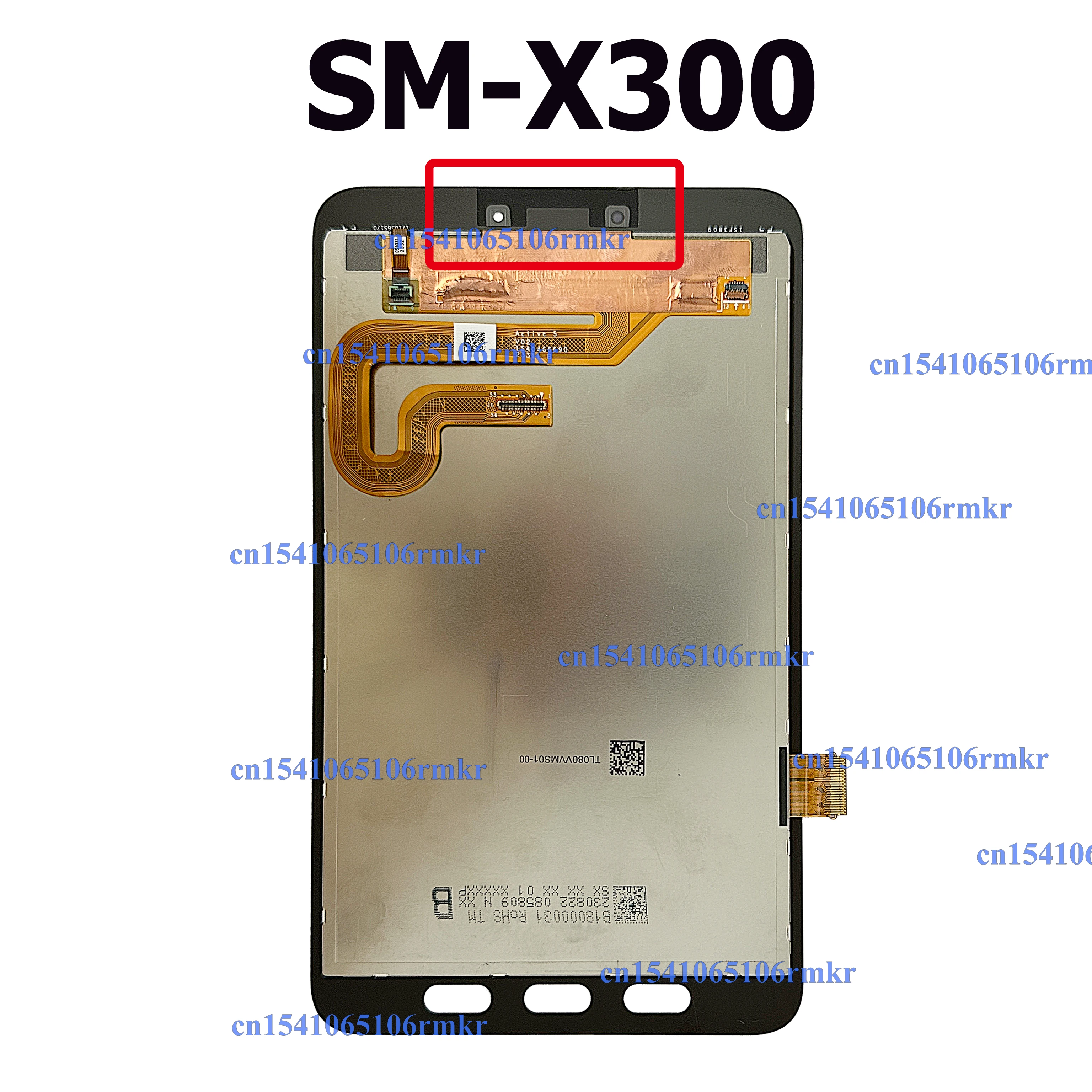 8" Screen Replacement For Tab Active 5 SM-X300 SM-X306 X300 SM-X306B LCD Display Touch Screen Digitizer Assembly Repair Parts