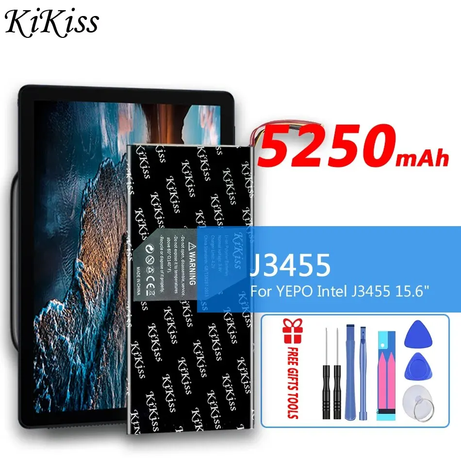 

5250mAh KiKiss Powerful Battery J 3455 For Yepo For Intel J3455 Batteria