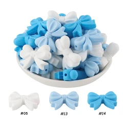 Sunrony Bowknot Silicone Beads Set for DIY Jewelry and Accessories - Pack of 10 (10pcs Set 5)