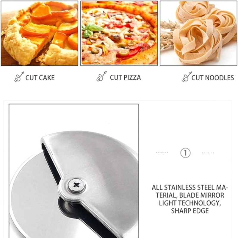 Description Picture 6 of itemPizza Cutting Wheel Pizzas Cutter Round Wheel Cutting Blade for Pizza Roulette Rolling Dough Pizza Slicer Cutter Tools