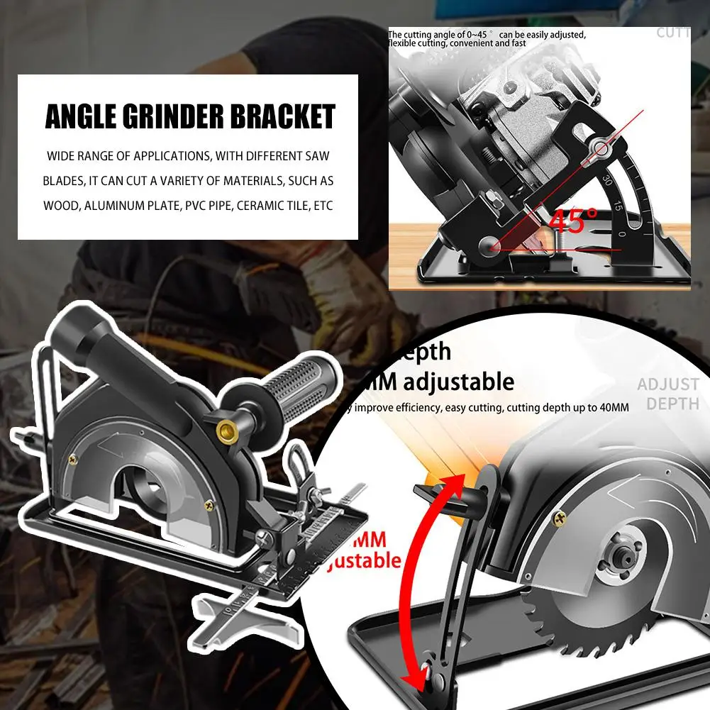 Angle Grinder Bracket to Circular Saw Cutter 1SEt