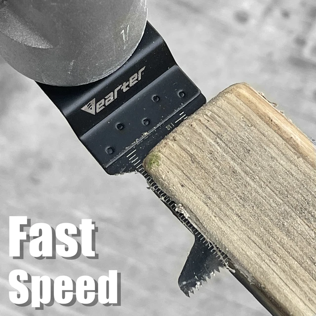 50 Lame Per Sega Oscillante Universali - Set Professionale Da 35mm Per Taglio Legno, Metallo E Plastica - Attacco Rapido