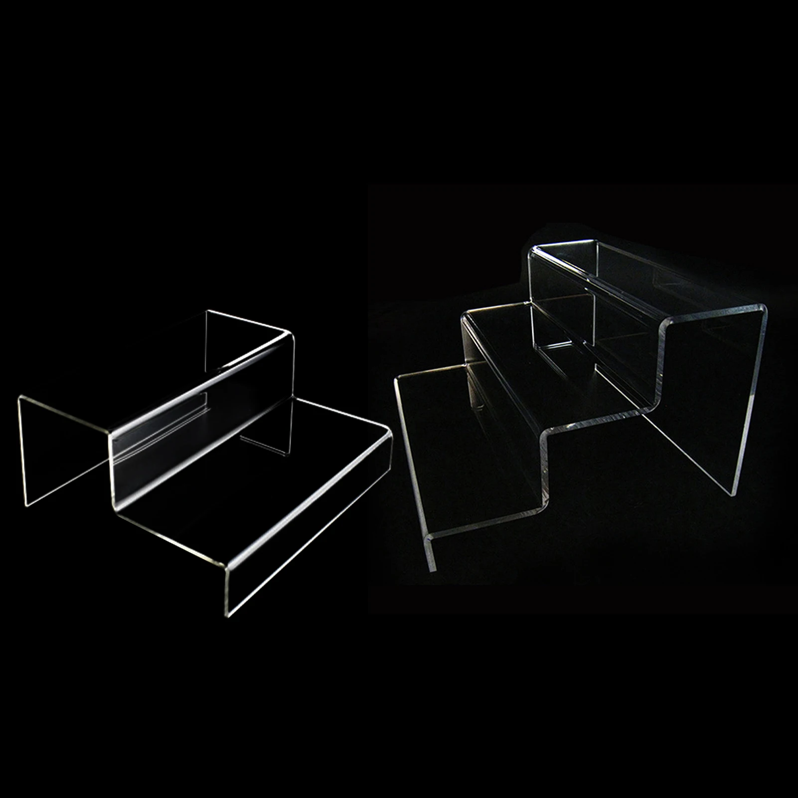 2/3 Steps Ladder Acrylic Display Stand Action Figures Toy Model Stand