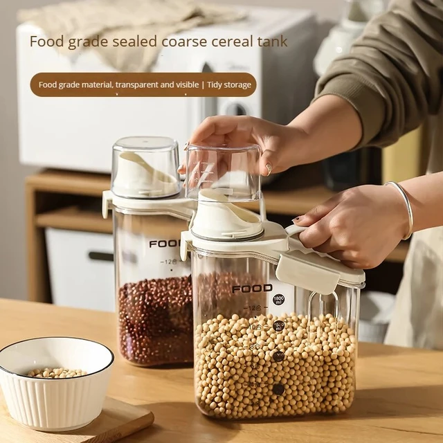 Household Airtight Food Storage Container Insect-proof Moisture-proof  Kitchen Grain Container Airtight Can Kitchen Storage Box - AliExpress