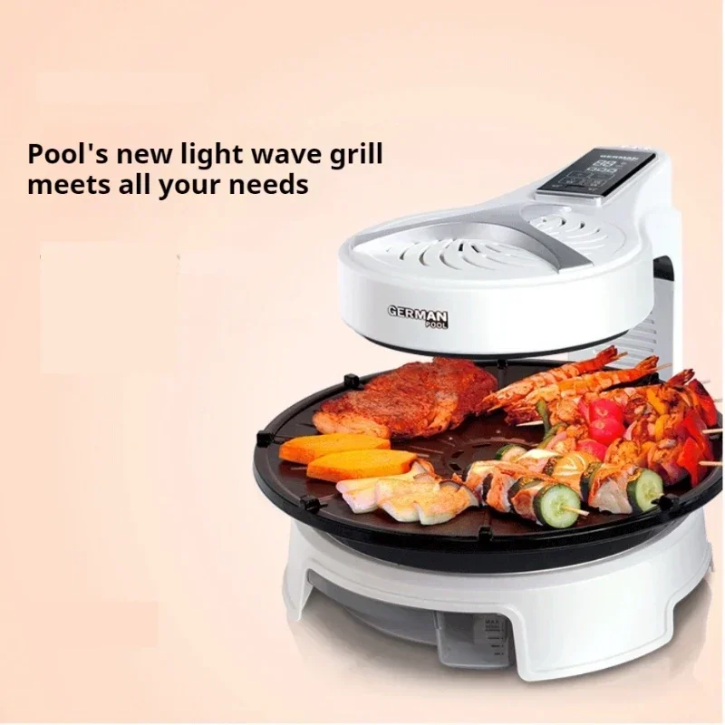 Electric Barbecue Pan Pits Household Frying Oven Electric Roasting Pan Korean Grill Machine Skillets Cooking Pot. 50HZ 4