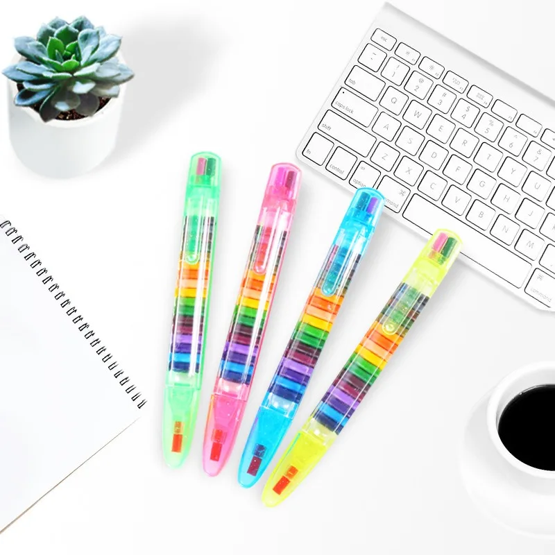 Creative Drawing Crayon 20 Color Children's Drawing Toy Crayon Interchangeable Pen Core Color Crayon Fun Children's Graffiti Pen