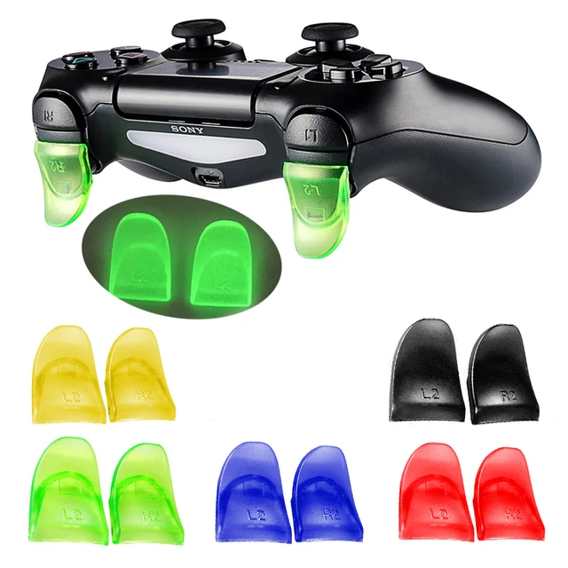 Accessori per videogiochi per Controller PS4 Gamepad L2R2 pulsanti Trigger  L2 R2 extender tappi in Silicone - AliExpress