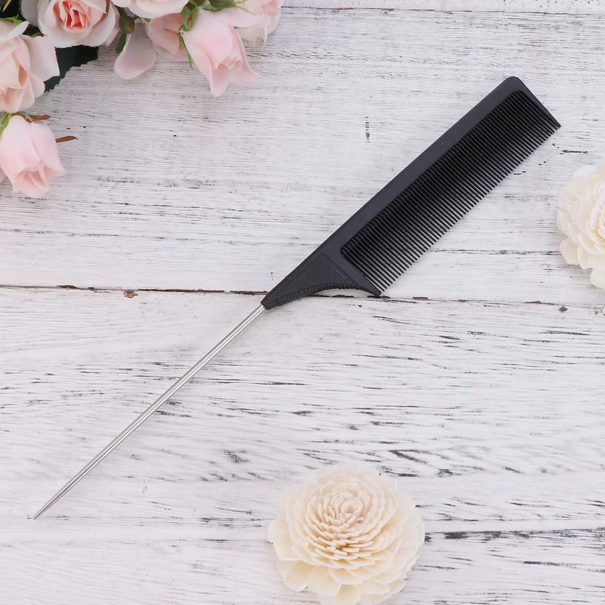 

Гребень для волос с длинной ручкой, металлический инструмент для парикмахерских, для мужчин и женщин, 3 шт.