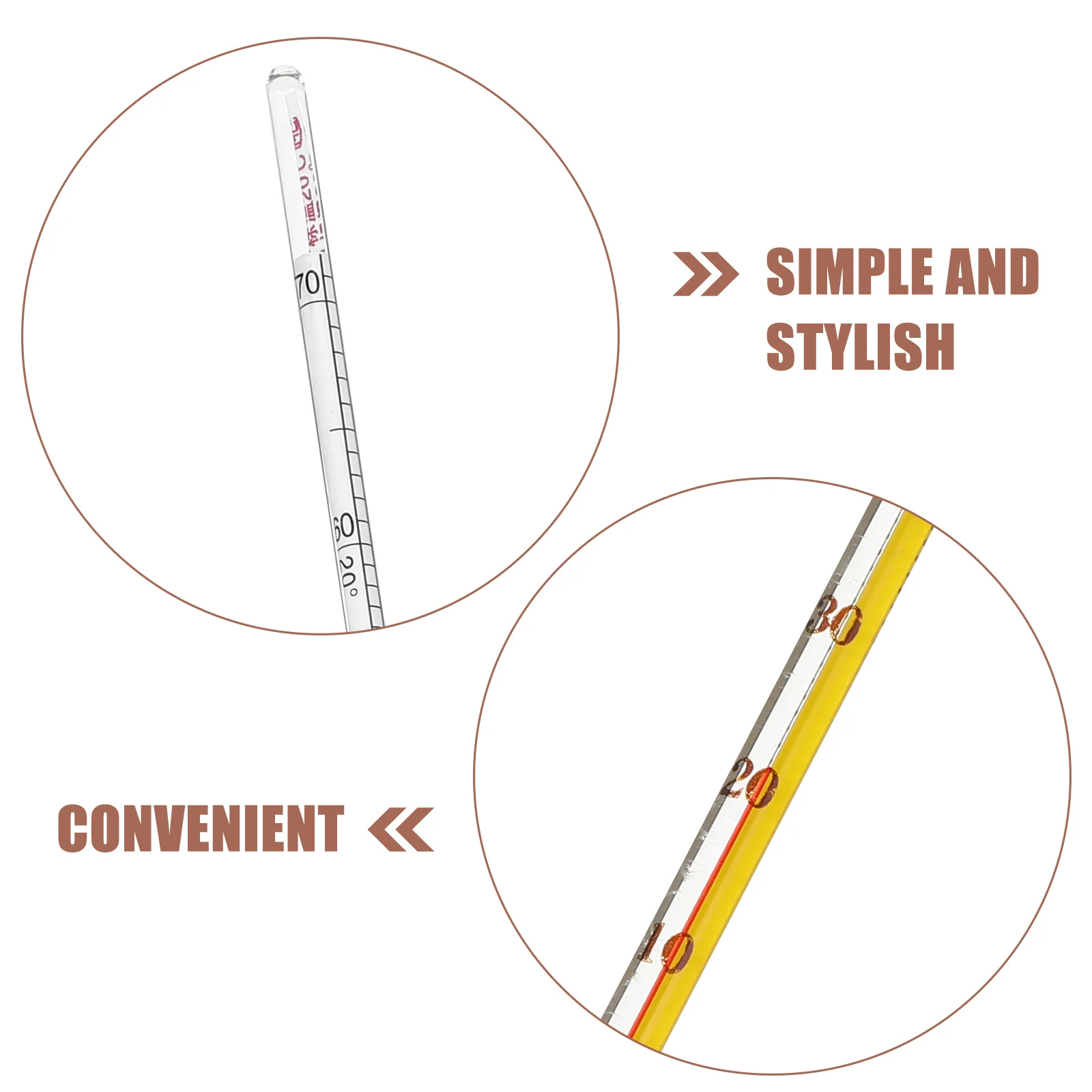 1 Set of Alcohol Hydrometer Glass Content Meter for Alcohol alcoholmeter alcohol measuring tools