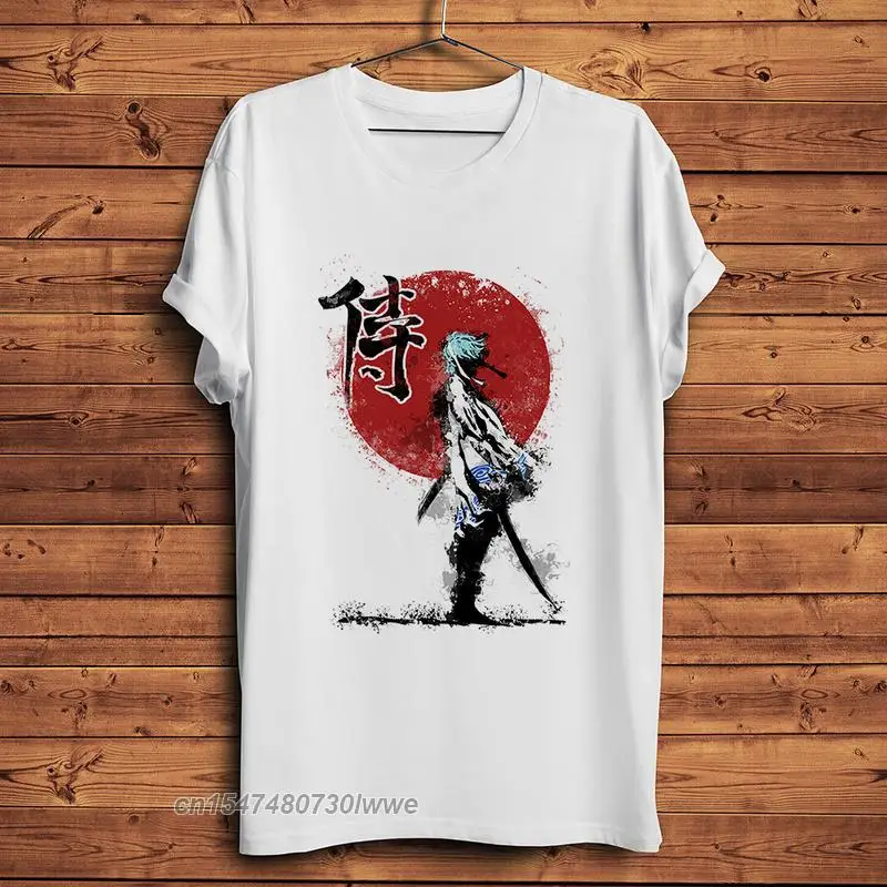 Samurai "Ant Sakata Gintoki Gintama Funny Anime T-Shirt New Short T Shirt Uomo Casual Tshirt Unisex Manga Streetwear
