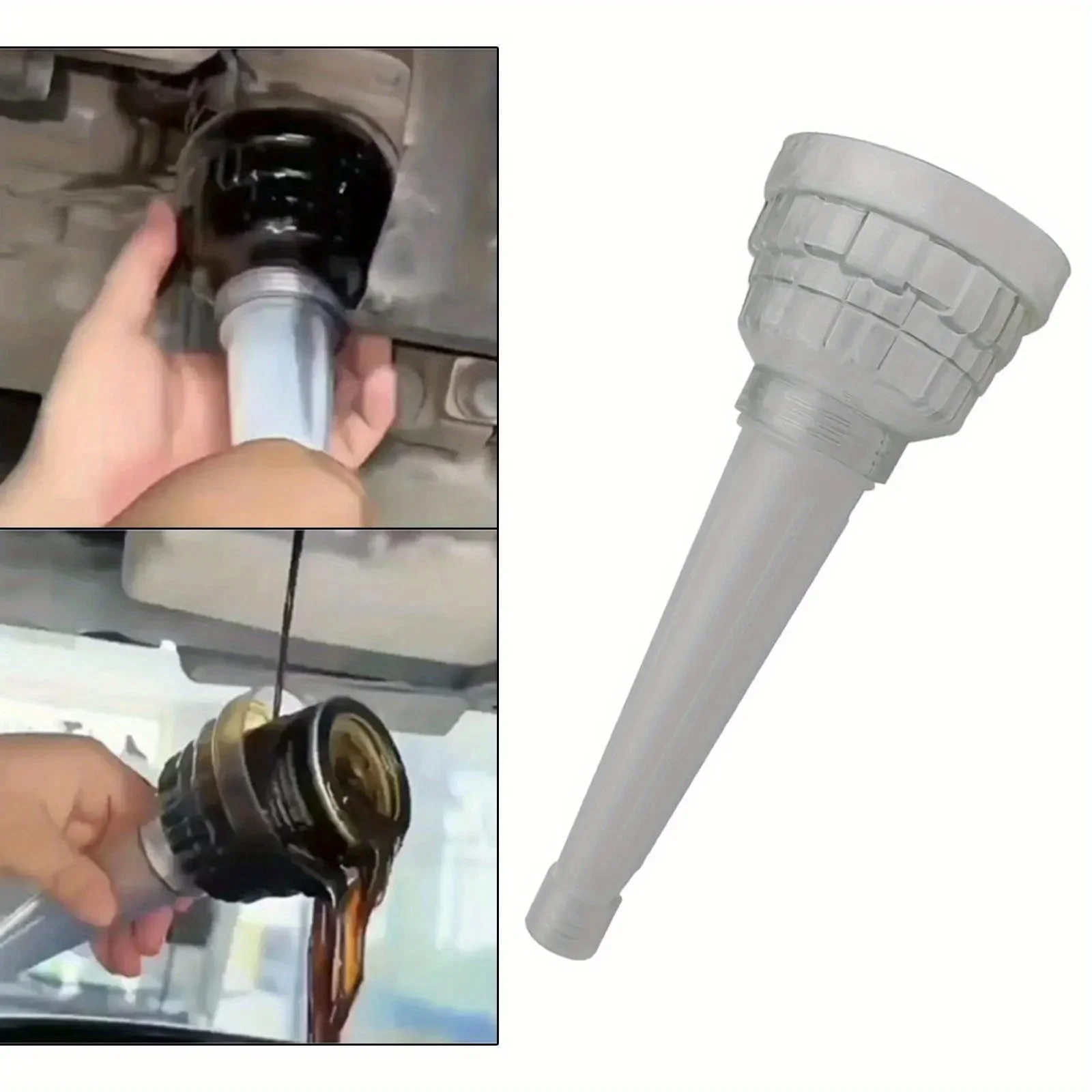 reusable PP and rubber automotive oil funnel