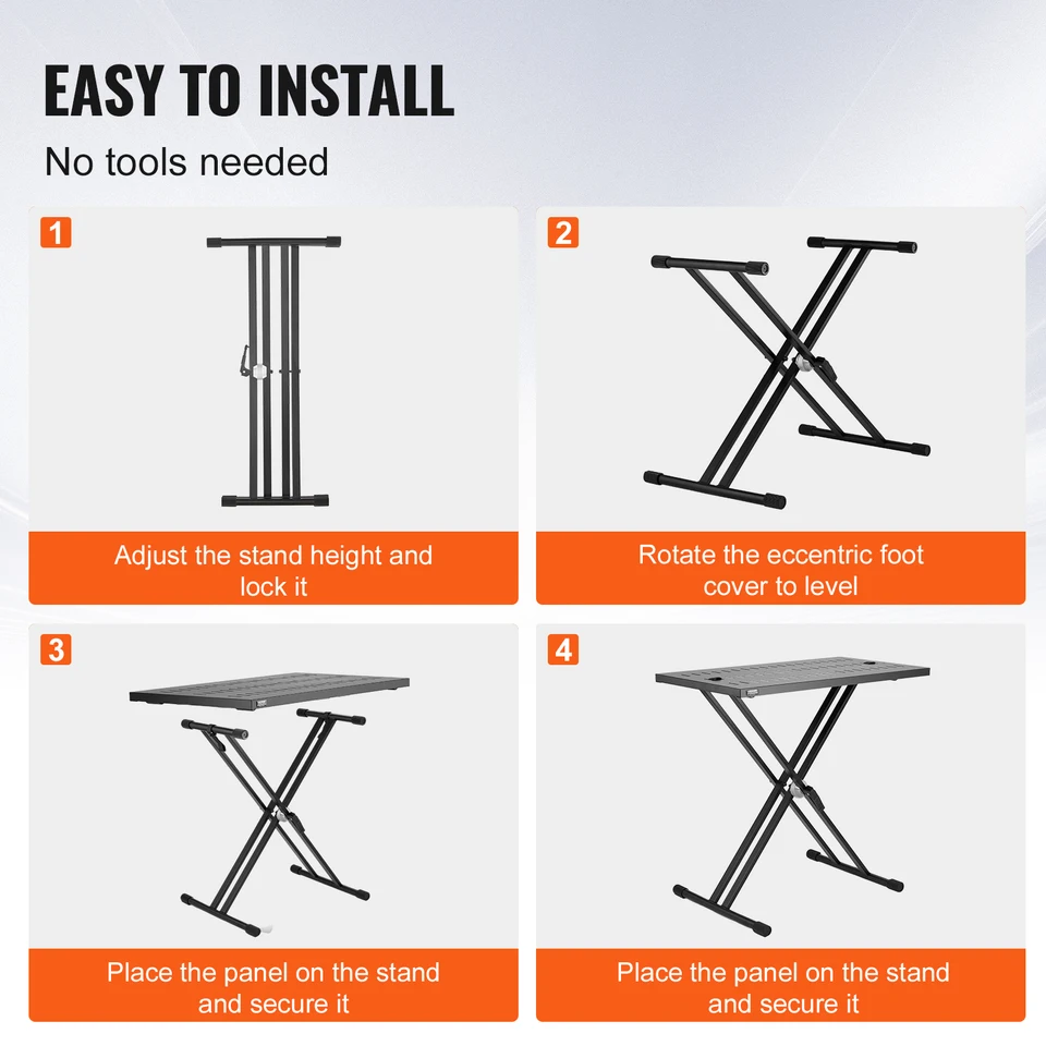 Tavolo Per DJ Regolabile VEVOR - Supporto Per Laptop E Controller, Pieghevole E Portatile - Foto 12