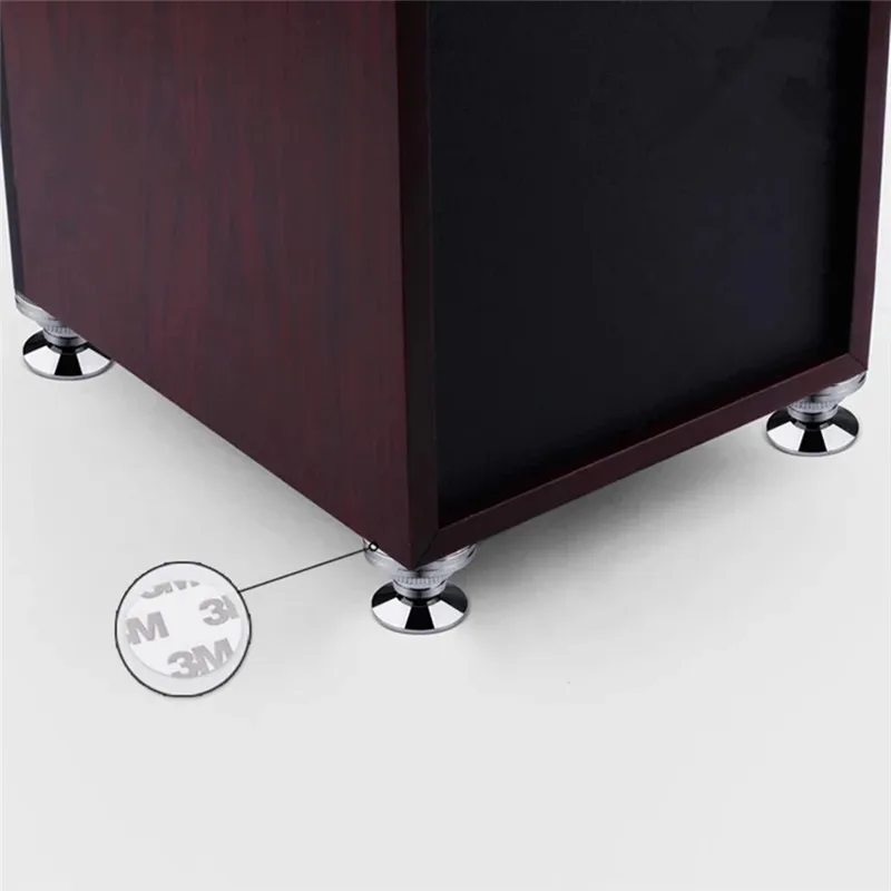 Enhanced Speaker Isolation Stands - Shockproof Foot Pads for Amplified Audio Performance
