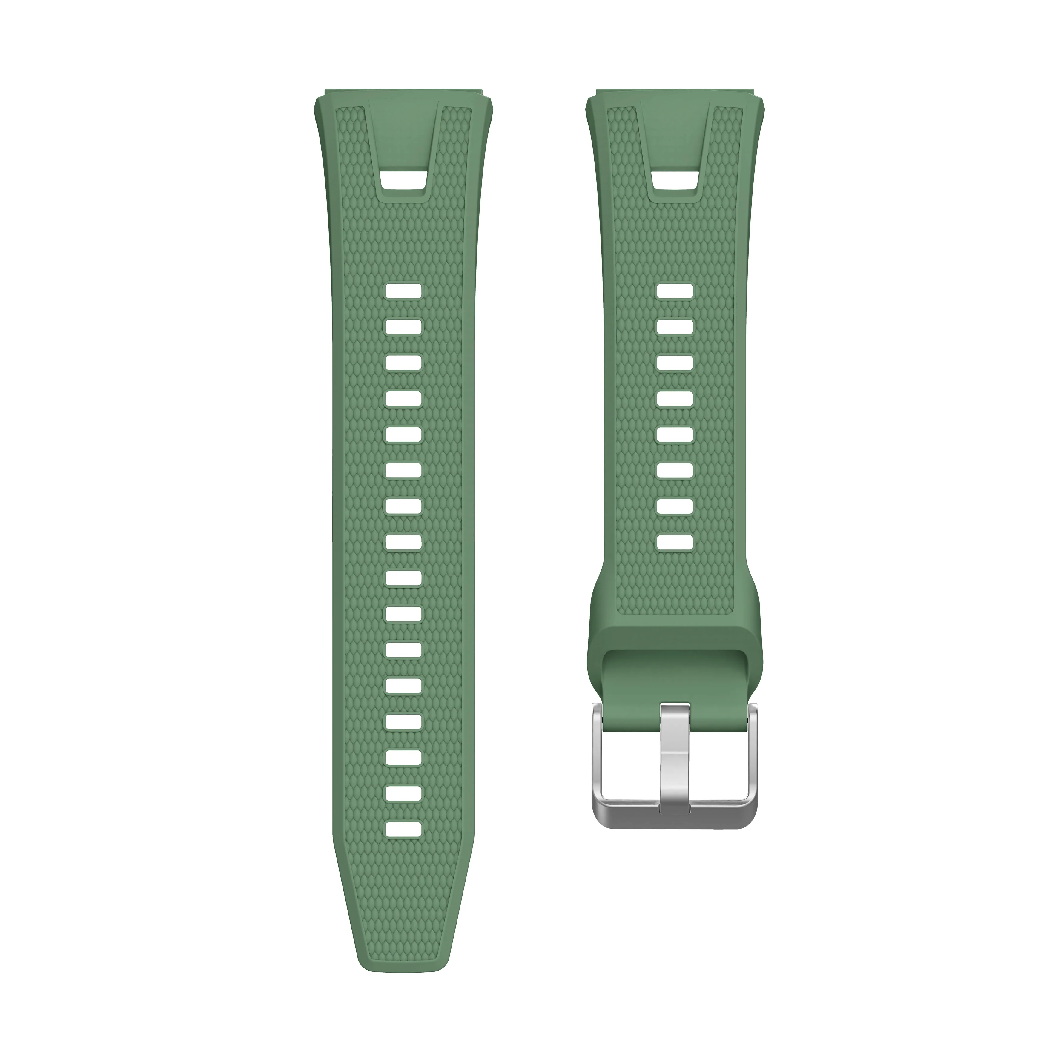 Breathable Sport Silicone Strap for Smartwatches, No Gaps Design, 46mm