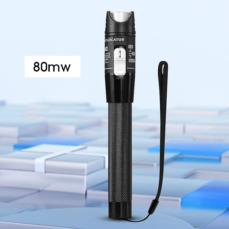 FTTH 80mW Visual Fault Locator High Quality VFL Fiber Optic Cable Tester Pen SC/FC/ST 2.5mm Interface Optical Fiber Tester Tool