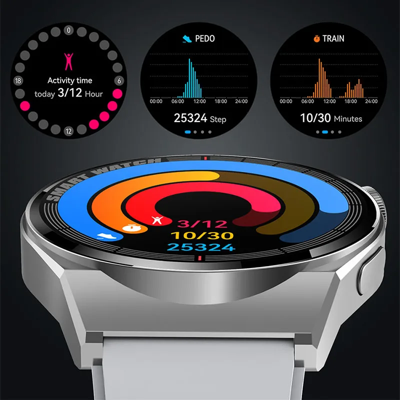  ECG + PPG Ʈ ġ, ȵ̵ IOS Watch 3 AMOLED 390*390 HD ȭ, IP68   ȭ Ʈġ, 2024 ǰ