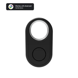 Compact Bluetooth Tracker for Mobile Phone & Key Tracking - Smart Bluetooth Alarm Device (Black)