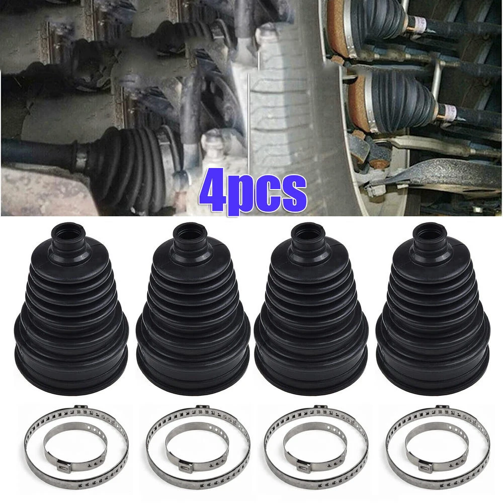 

4pcs Universal Silicone CV Constant-velocity Dust Cover Joint Boot Drive Shaft Universal Strong Elasticity Cars Tools