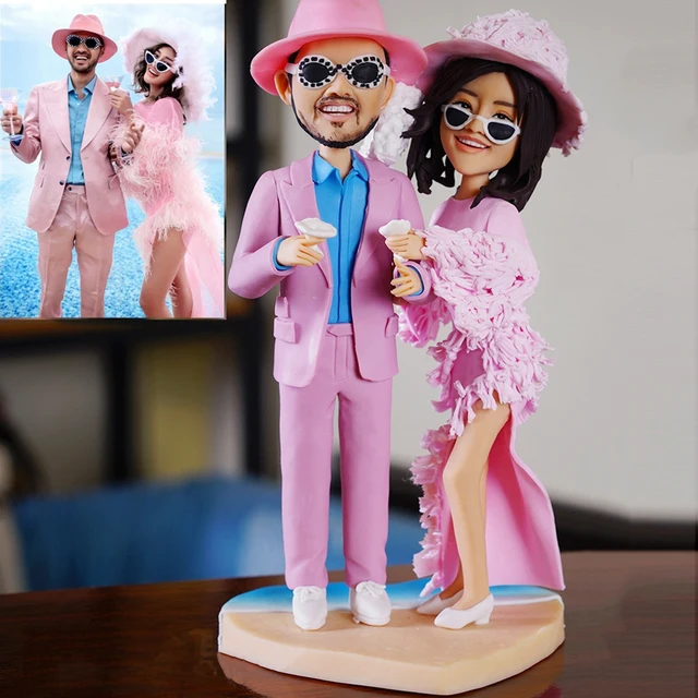 Real photo wax figure custom creative statue diy custom handmade personalized wedding gift decoration