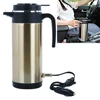 1200 ML Car Hot Kettle Stainless Steel Kettle Leak-Proof Design 12/24 V Tea Coffee Kettle 120/240 W Fast Boiling for Travel Home 1