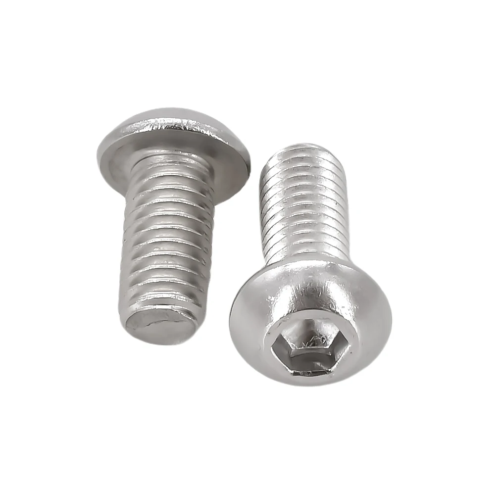 304 Stainless Steel Hex Screw ISO7380 Hexagon Socket Allen Bolts Metal Machine Threaded Screws M2 M2.5 M3 M4 M5 M6 M8 M10 M12 hexagon socket screw