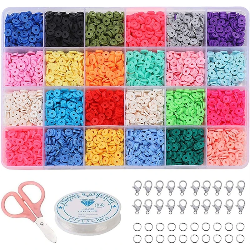 

Bead Assortments Clay Beads For Bracelets Making Aesthetic Matte Clay Beads Multi Types Beads Parent-Child Activity