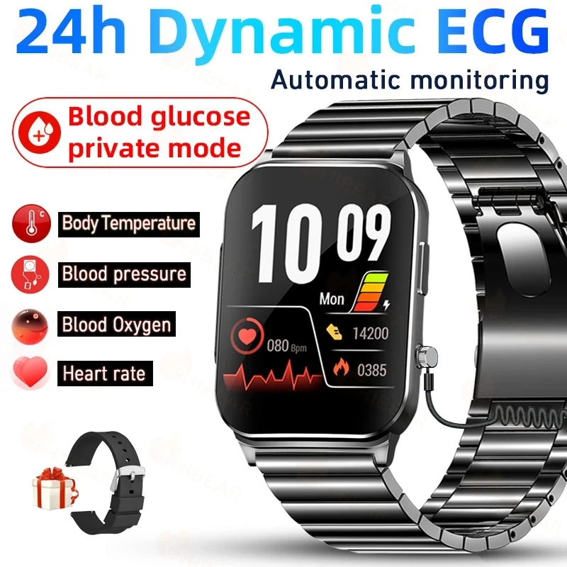 ECG + PPG   Ʈ ġ   µ ͸ 24 ð 1.83 ġ Smartwatch  