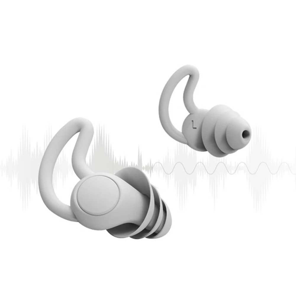 Soundproof Earplugs For Sleeping Soft Silicone Ear Muffs Noise Protection Travel Reusable Protection Sound Blocking ear plugs 2