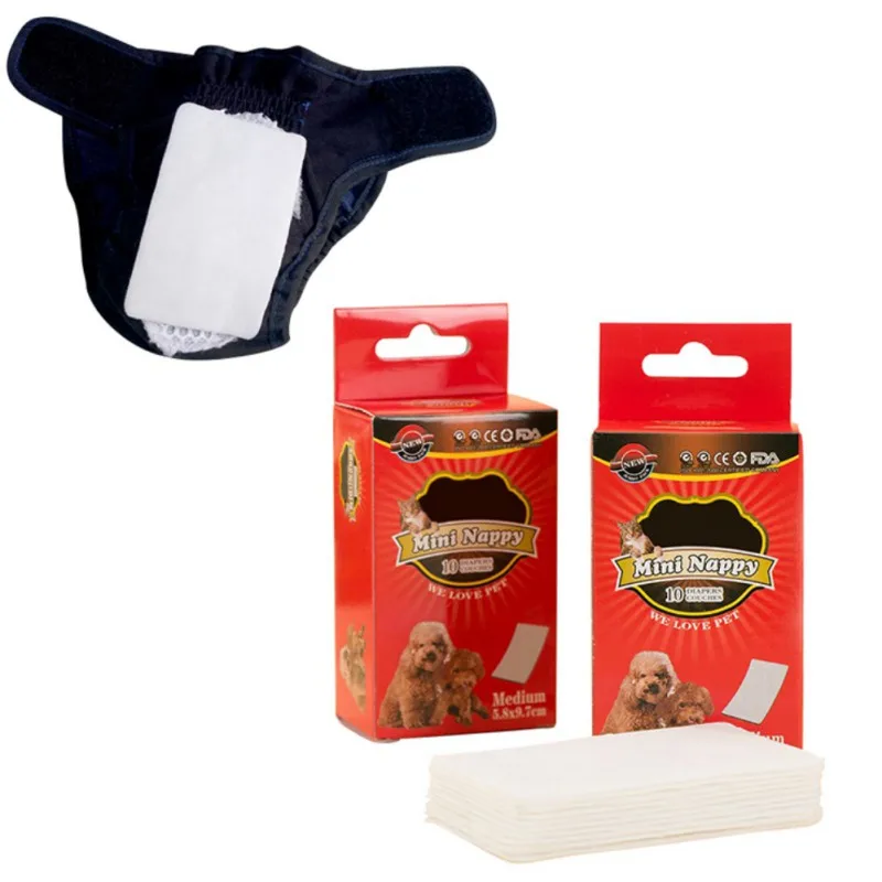 Title 1, 10Pcs/set Pet Menstruation Pads Super-Absorbent...