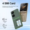5581-5d25fd.jpg SERVO (good for childrens)Pocket S1 4 SIM Standby Flip Mobile Phone 2.4" Display Magic Voice Call Recording Flashlight MP3 Speed Dial Fold Cellphone