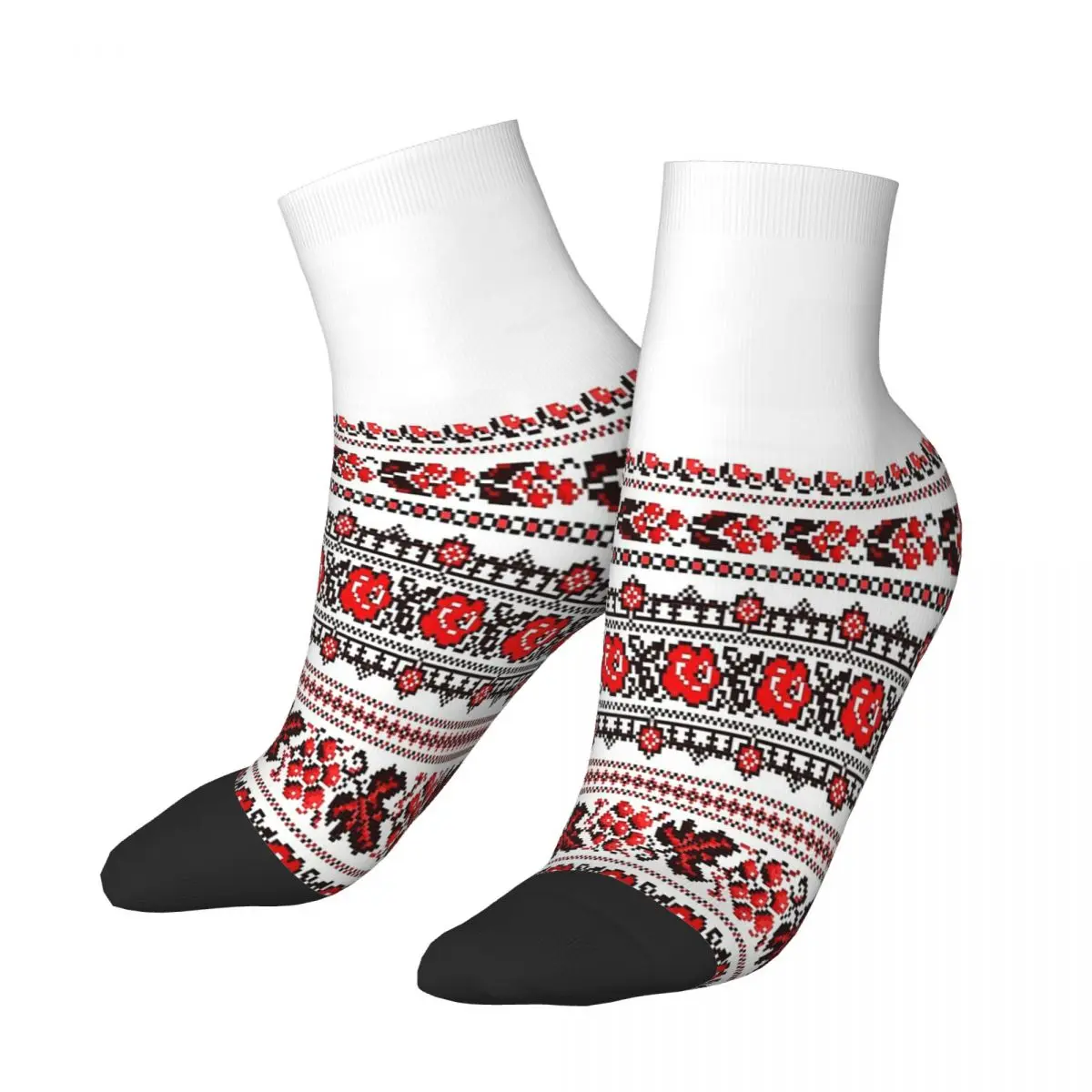 

Vyshyvanka Ukrainian Traditional Ankle Socks Male Mens Women Summer Stockings Polyester
