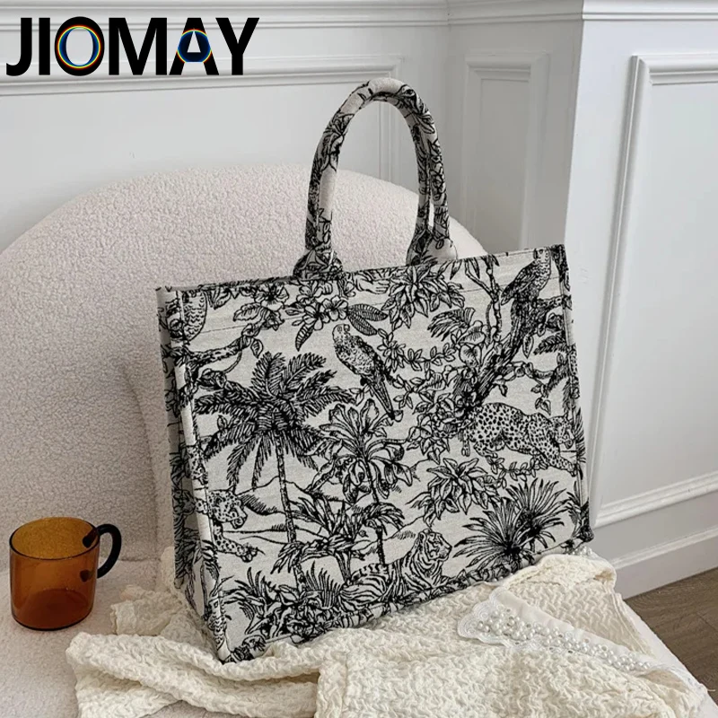 JIOMAY Women's Animal Print Beach Bag Fashion Shoulder Handbag