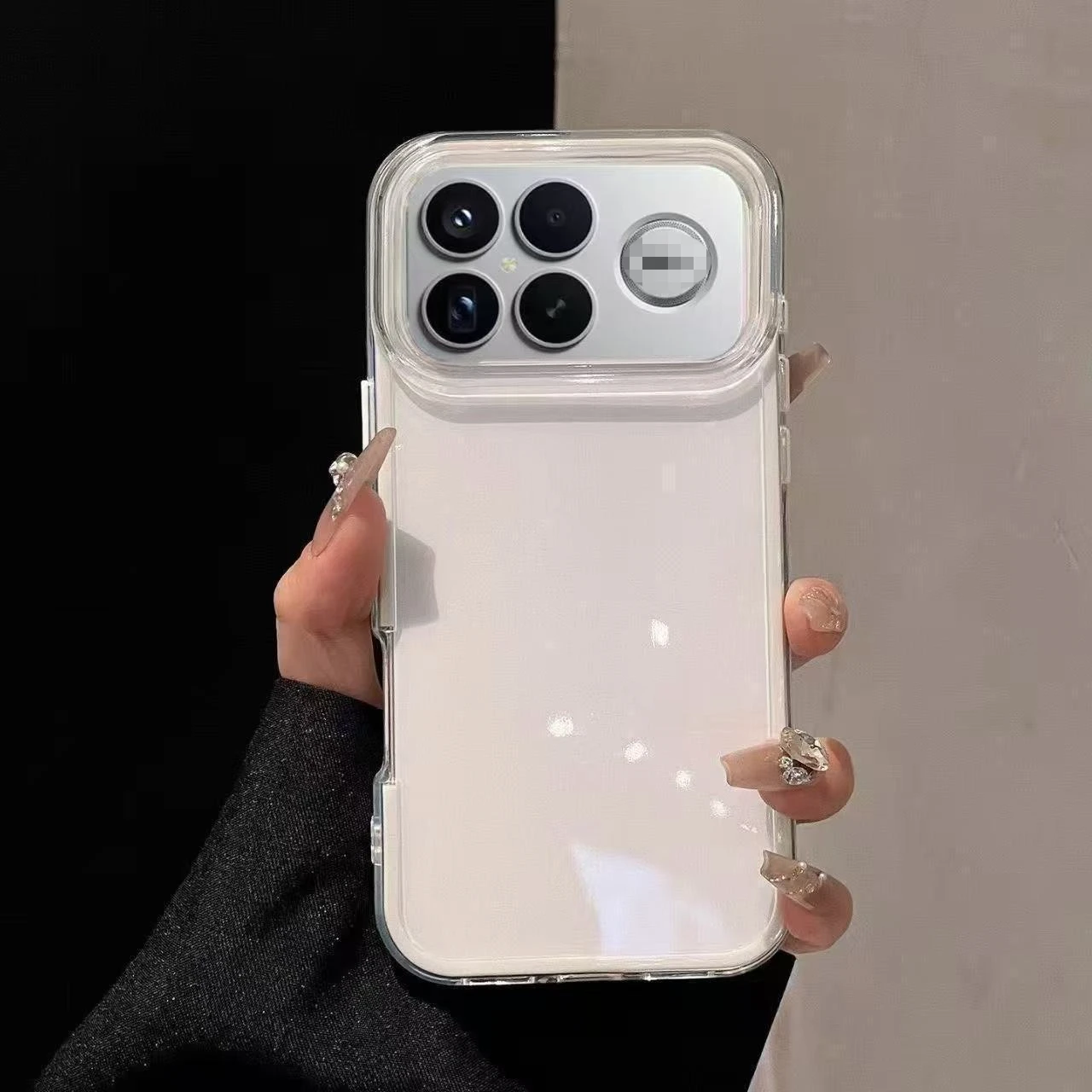 Transparent Frame 2-in-1 Soft Shell Anti-Drop Case