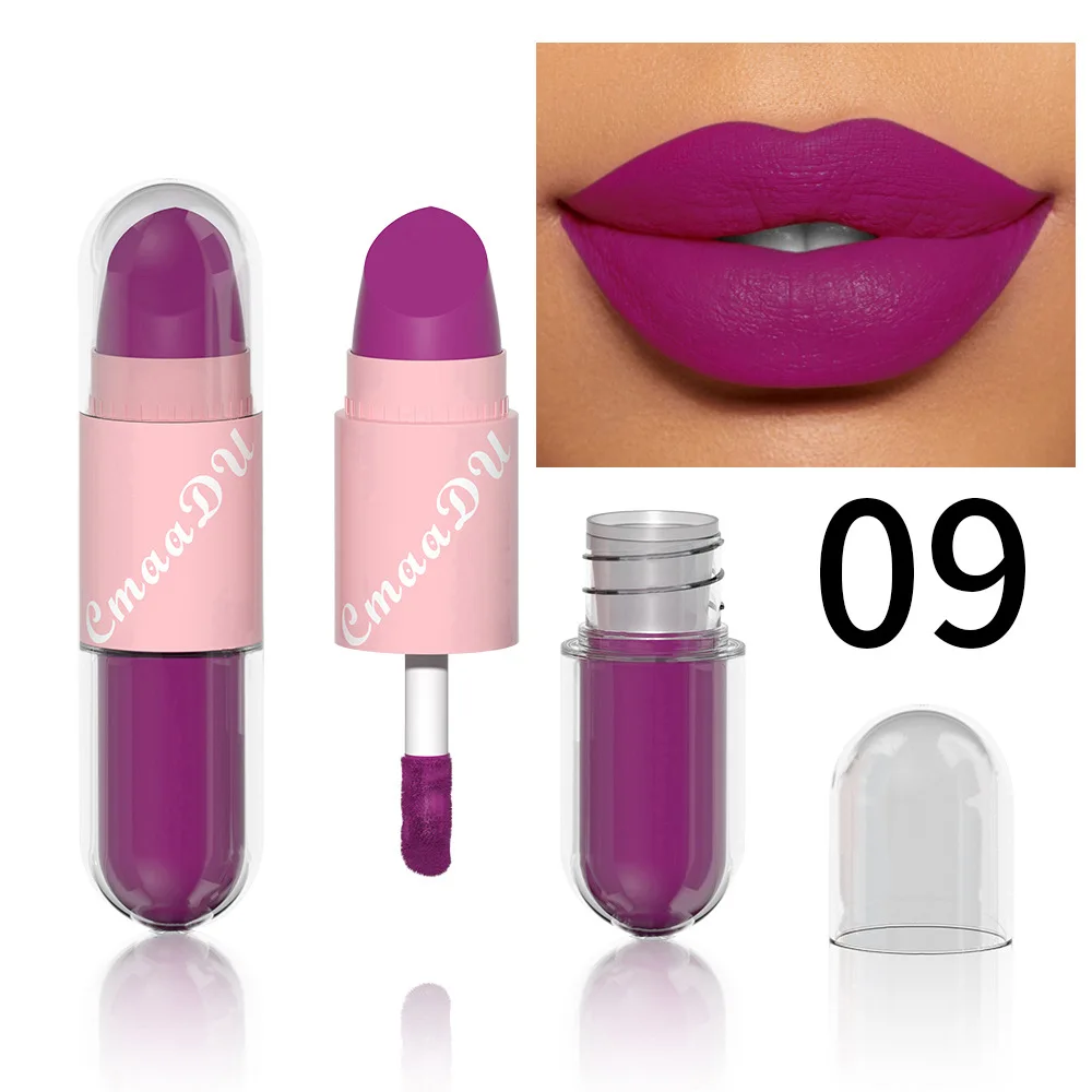 thumbnail image 1 of Halloween Lip Gloss Set, 3-Piece Non-Stick Shiny Lipstick, Glittery Purple and Black Lip Colors, Long-Lasting, Non-Transfer, 1 of 5