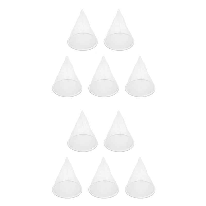 10Pcs Attrezzatura Per L'Apicoltura Filtro Per Miele D'Api Nylon A Forma Di Cono Miele Screener Bee Hive Bee Honey Tools