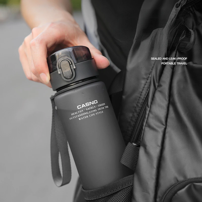 BPA 프리 플라스틱 물컵, 누수 방지 음료병, 어린이 피트니스 야외 프로스트 물컵, 400ml, 560ml