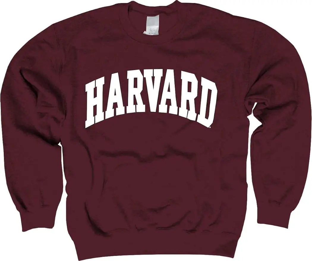 

New York Fashion Police Harvard University Sweatshirt - Officially Licensed Arched Block Crewneck