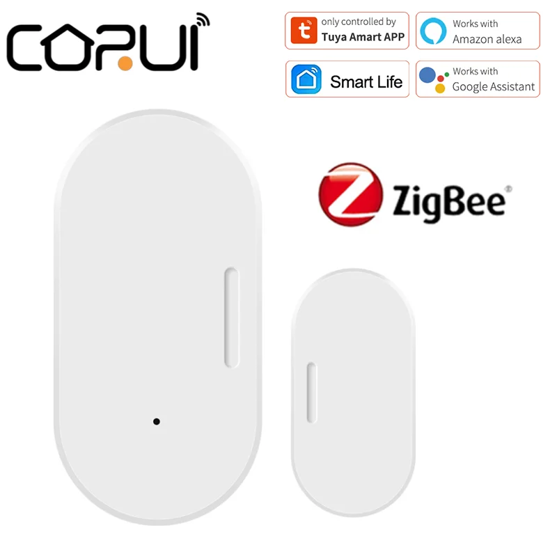 

Умный датчик температуры и влажности CORUI Tuya ZigBee, работает от аккумулятора, работает с Alexa Google Home
