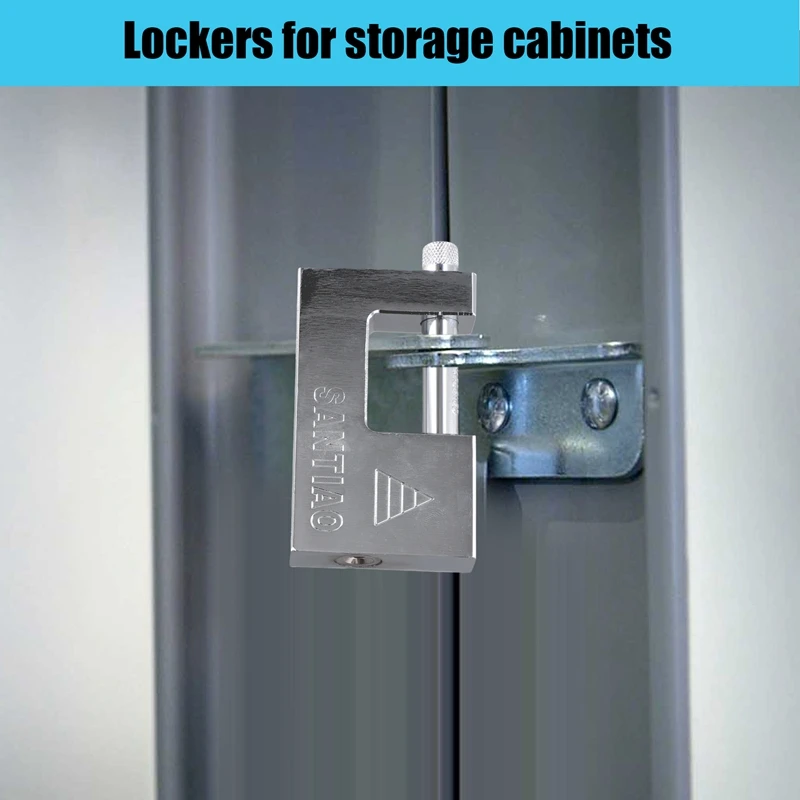 FUFU 2PCS Multifunctional Padlock Keyed Padlock Waterproof Antirust Anti-Theft Lock Pry Door Lock With 3 Keys