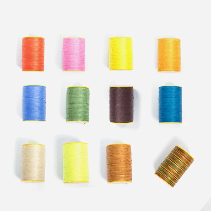 Round Waxed Thread 87 Yards 0.45mm Dia Polyester Wax Coated String Cord